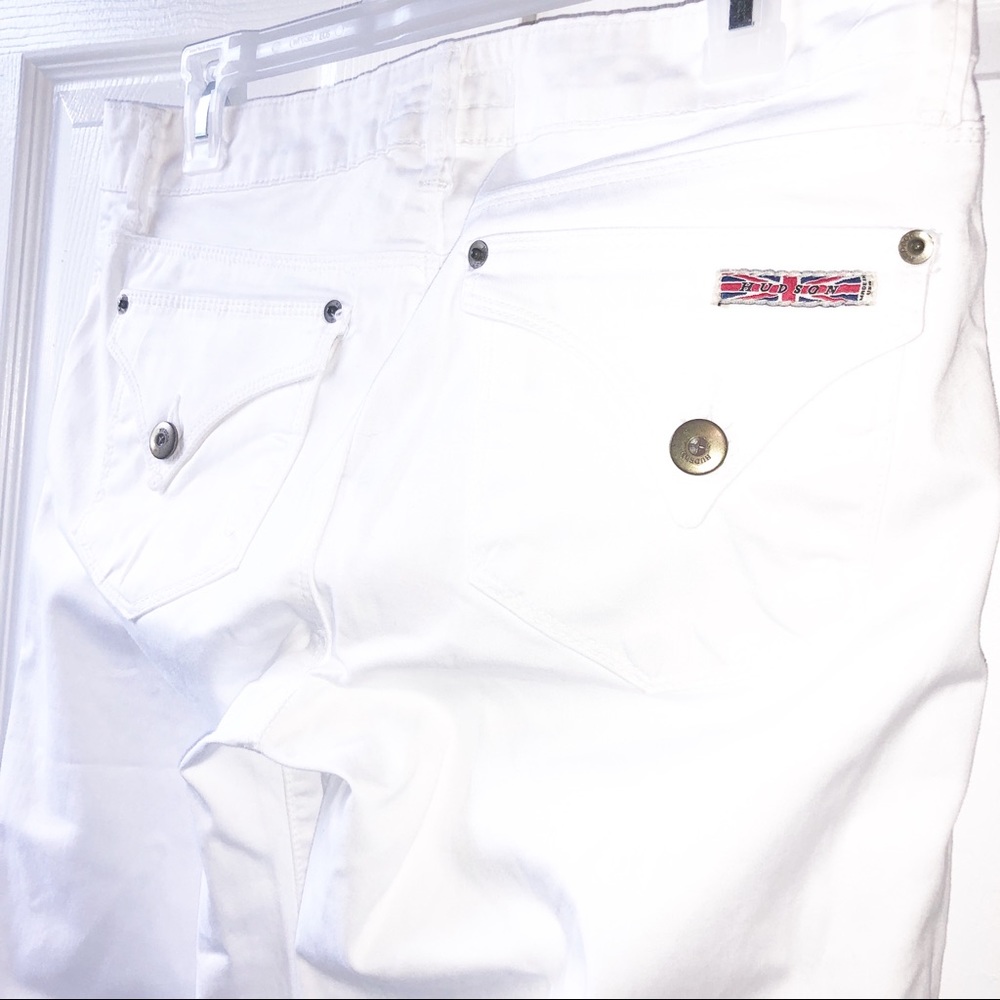 Wide Leg Flared White Pants - Picture 6 of 7
